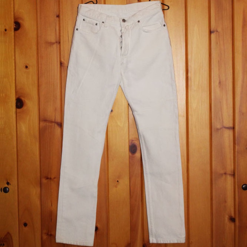 Vintage Helmut Lang Off-White denim Jeans Size 28